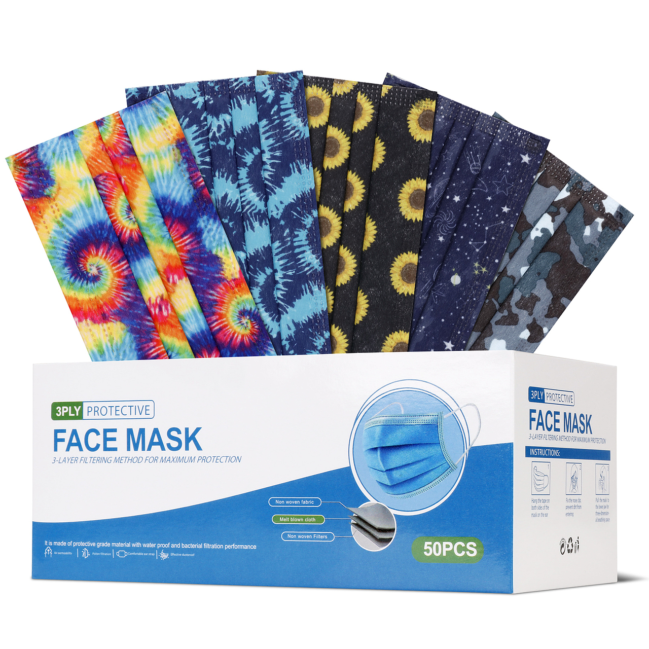 亚马逊美国站-口罩拍摄+精修设计