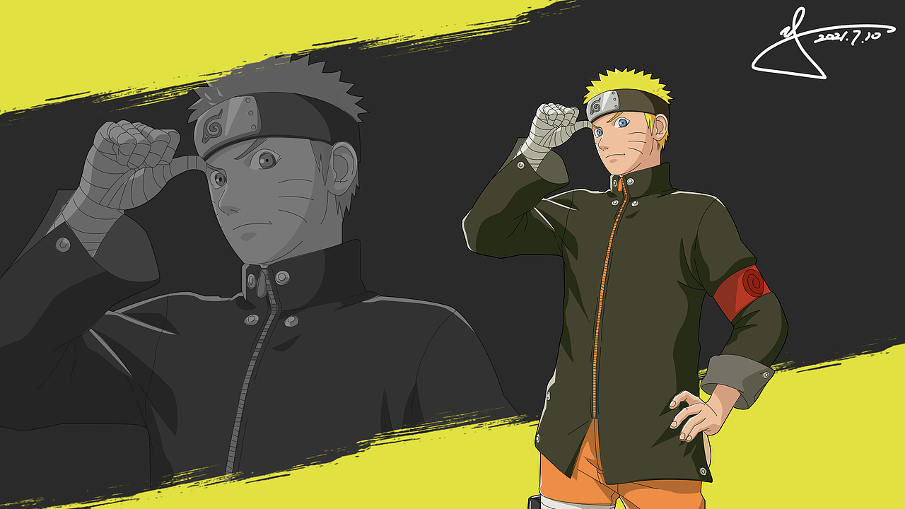 个人绘画作品-童年回忆篇【火影忍者】（2021）（图ZMjgxODgyNjUy） - 单幅漫画 - 站酷设计师S_Leaf原创素材 - 站酷ZCOOL