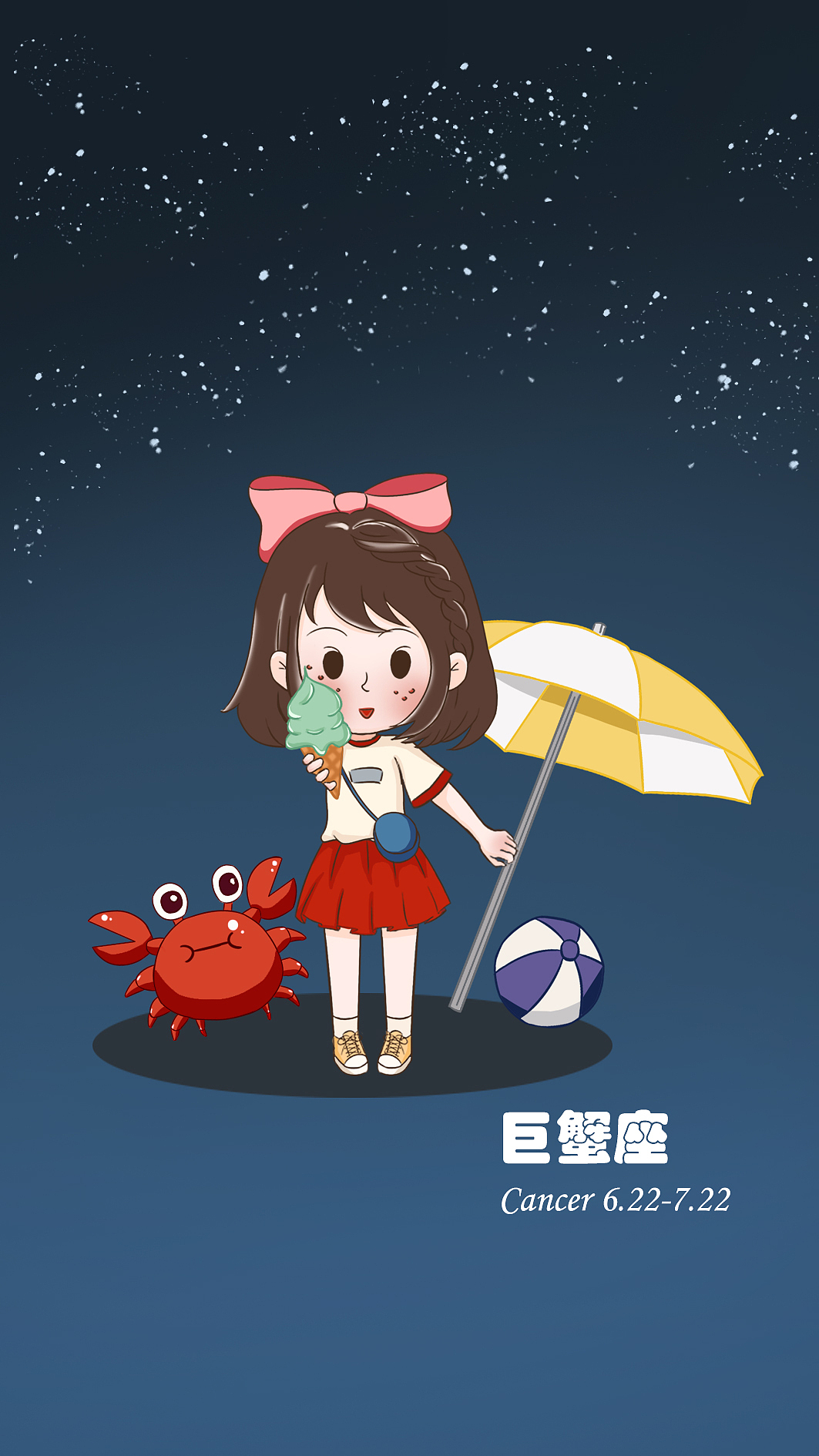 IP人物爆爆-三视图、手机壁纸、星座