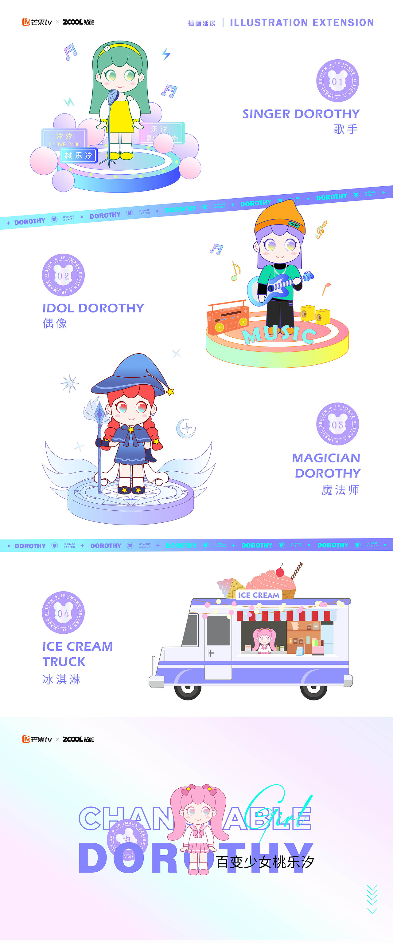 芒果TVX站酷盲盒形象设计大赛+《百变少女桃乐汐》（图ZMjg4NTU1ODgw） - IP形象 - 站酷设计师风止时原创素材 - 站酷ZCOOL