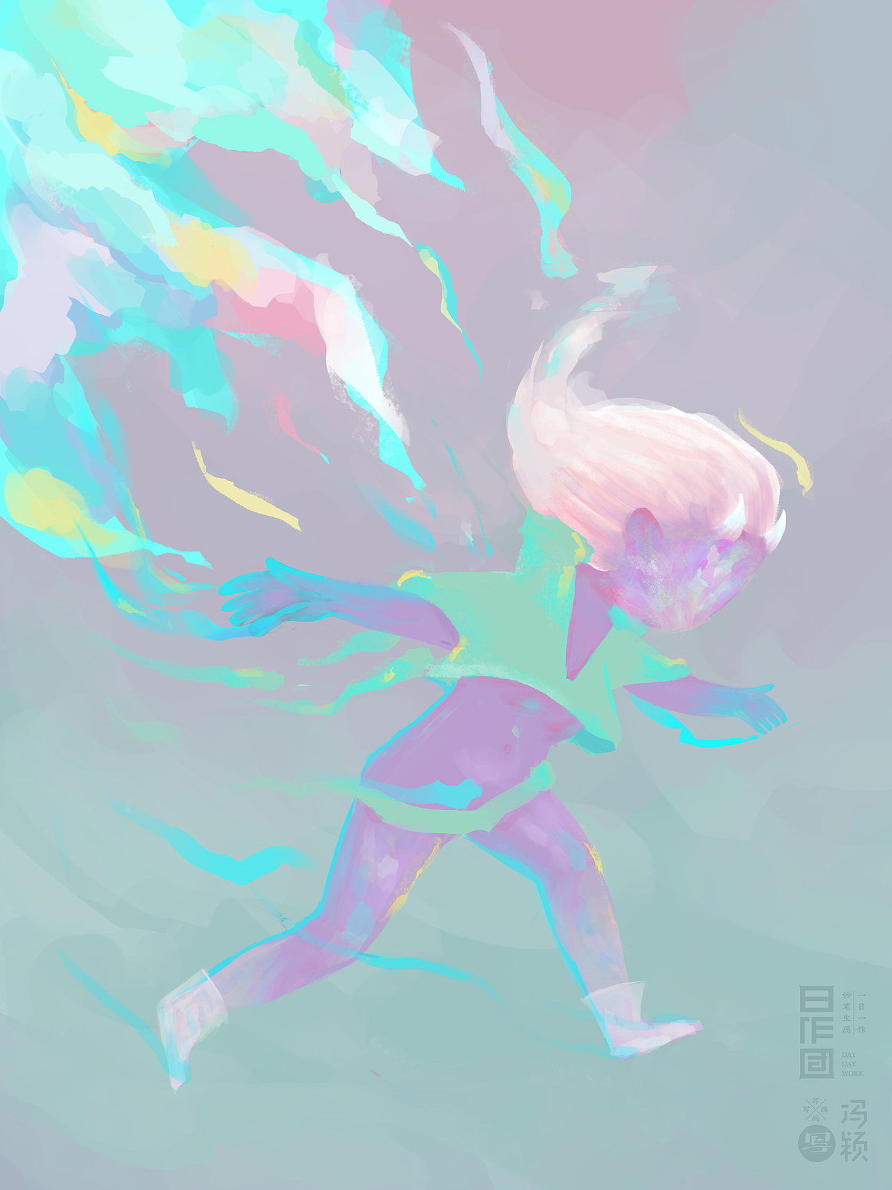 这位是 名字和我网名一样 都带花的瘦尽灯花同学 本来画的不是这种 我发到群里后 灯花只是礼貌性的说谢谢 我很受打击 感觉她没有很喜欢呀 然后我就刷刷刷 改了些 灯花终于说出了喜欢二字 哈哈哈哈哈。。。