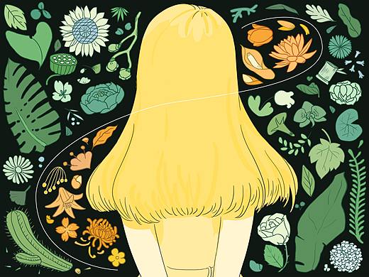 Green Girl（個(gè)人主頁(yè)-ZNDM4MDA1OTY=） - 商業(yè)插畫(huà) - 站酷設(shè)計(jì)師一串kay原創(chuàng)素材 - 站酷ZCOOL