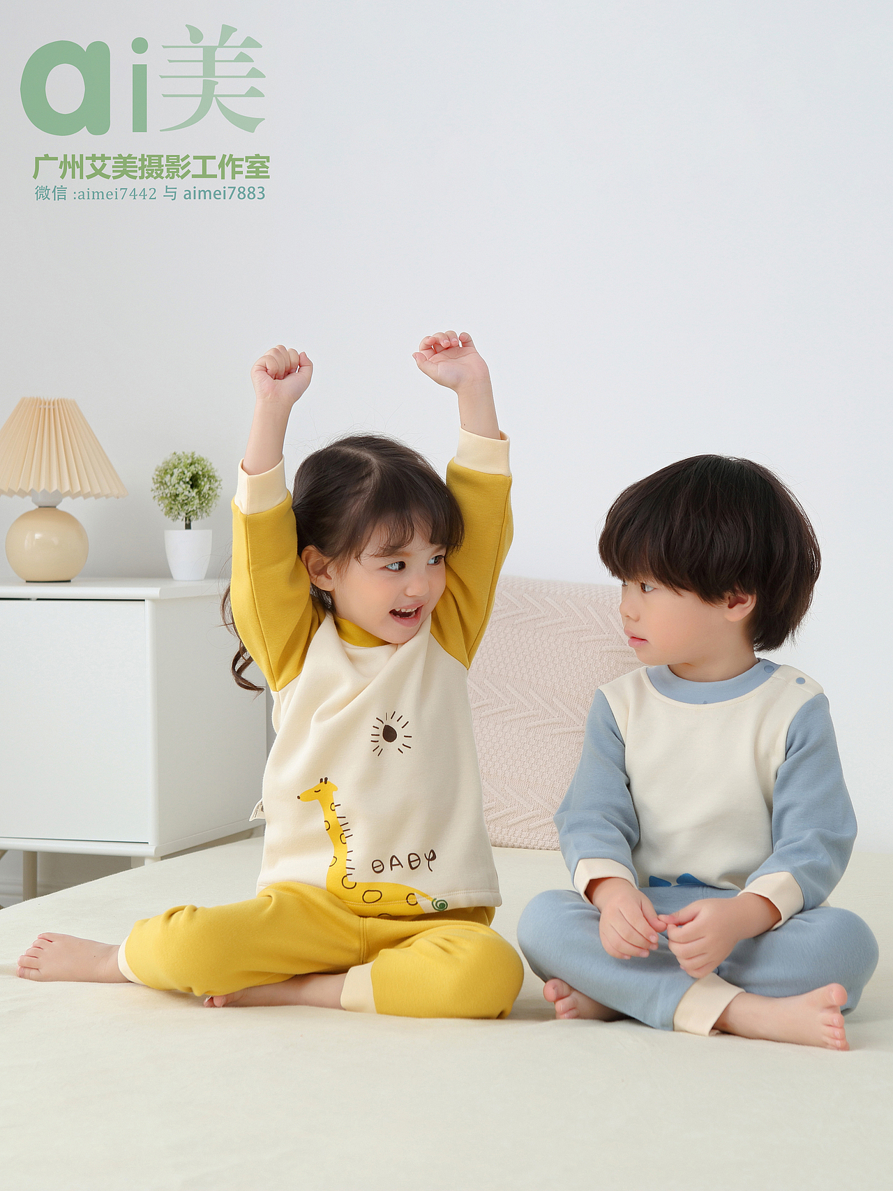 童装拍摄广州外国母婴装儿童产品拼拍模特拍照淘宝摄影