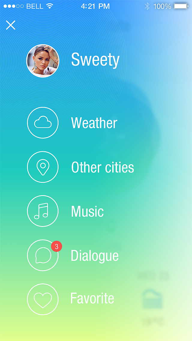 Weather & Music UI（图ZMjI0NTMzMTY=） - APP界面 - 站酷设计师杰克扬原创素材 - 站酷ZCOOL