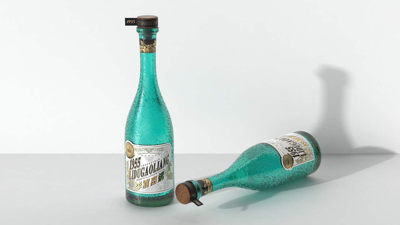 李渡高粱1955白酒包装设计|工业/产品|生活用品|春莹chuckie - 原创