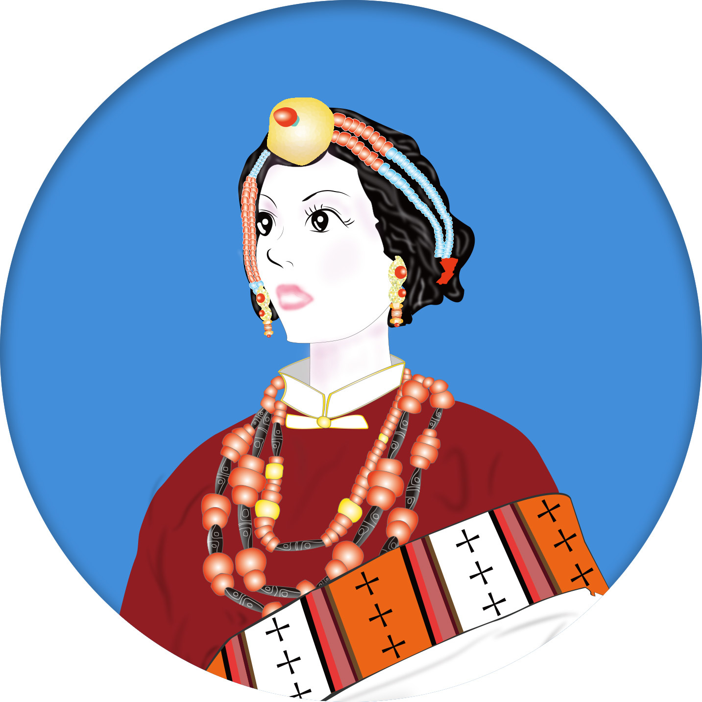 女藏式头像图片图片