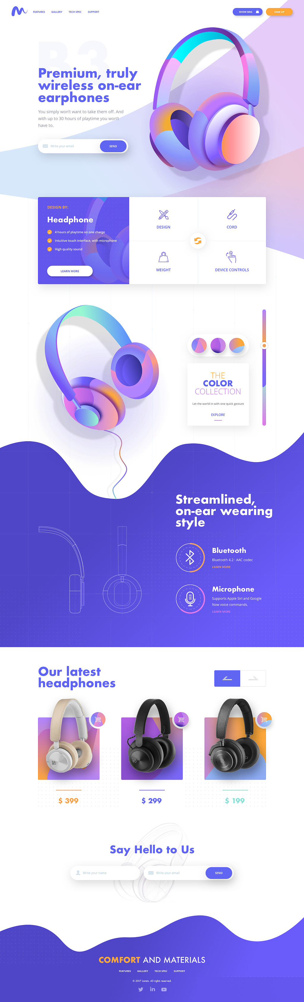 一款炫酷的耳机品牌电商