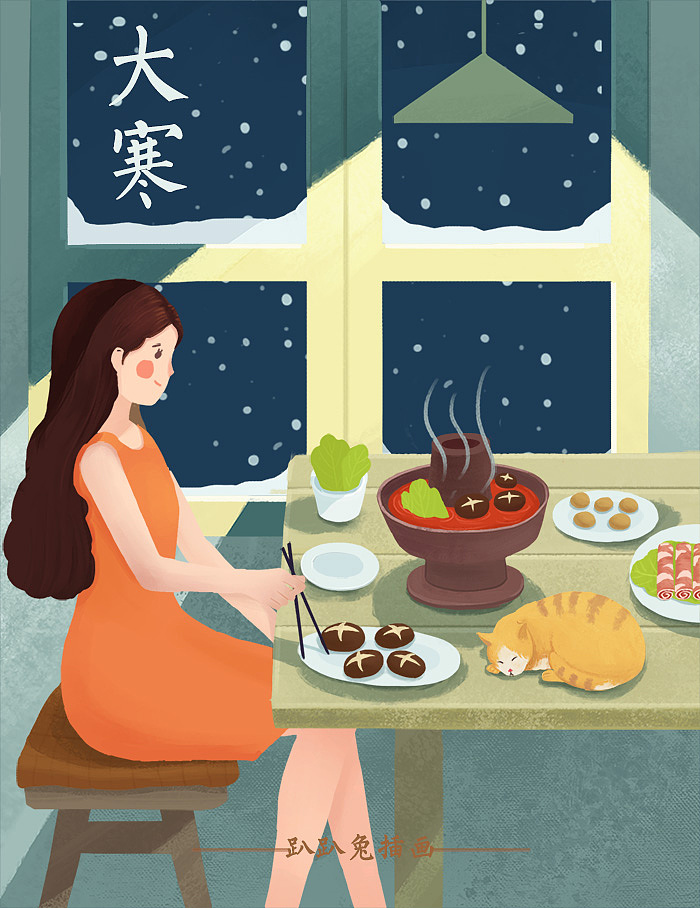 24节气之三（图ZODYzMDI3MzY=） - 商业插画 - 站酷设计师李啦啦li原创素材 - 站酷ZCOOL