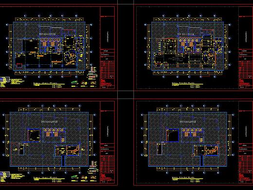 兰州黄河春城售楼中心施工图