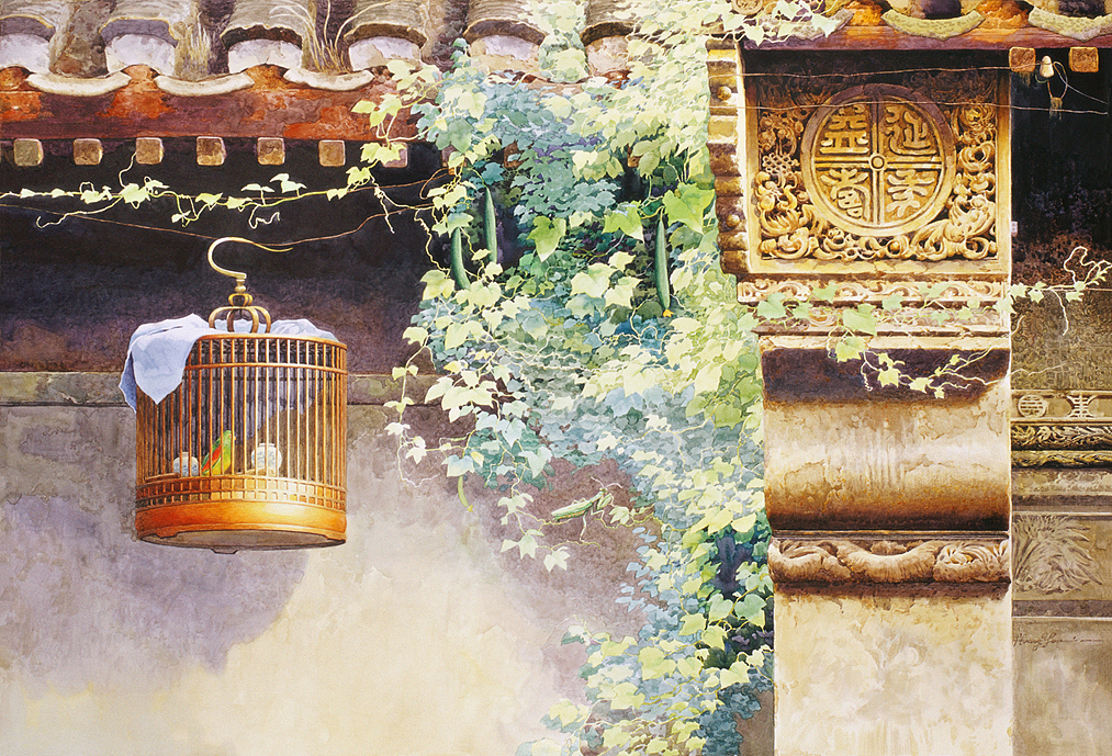 水彩胡同系列（部分作品）（图ZOTE1MzMzODA=） - 绘画 - 站酷设计师黄有维水彩原创素材 - 站酷ZCOOL