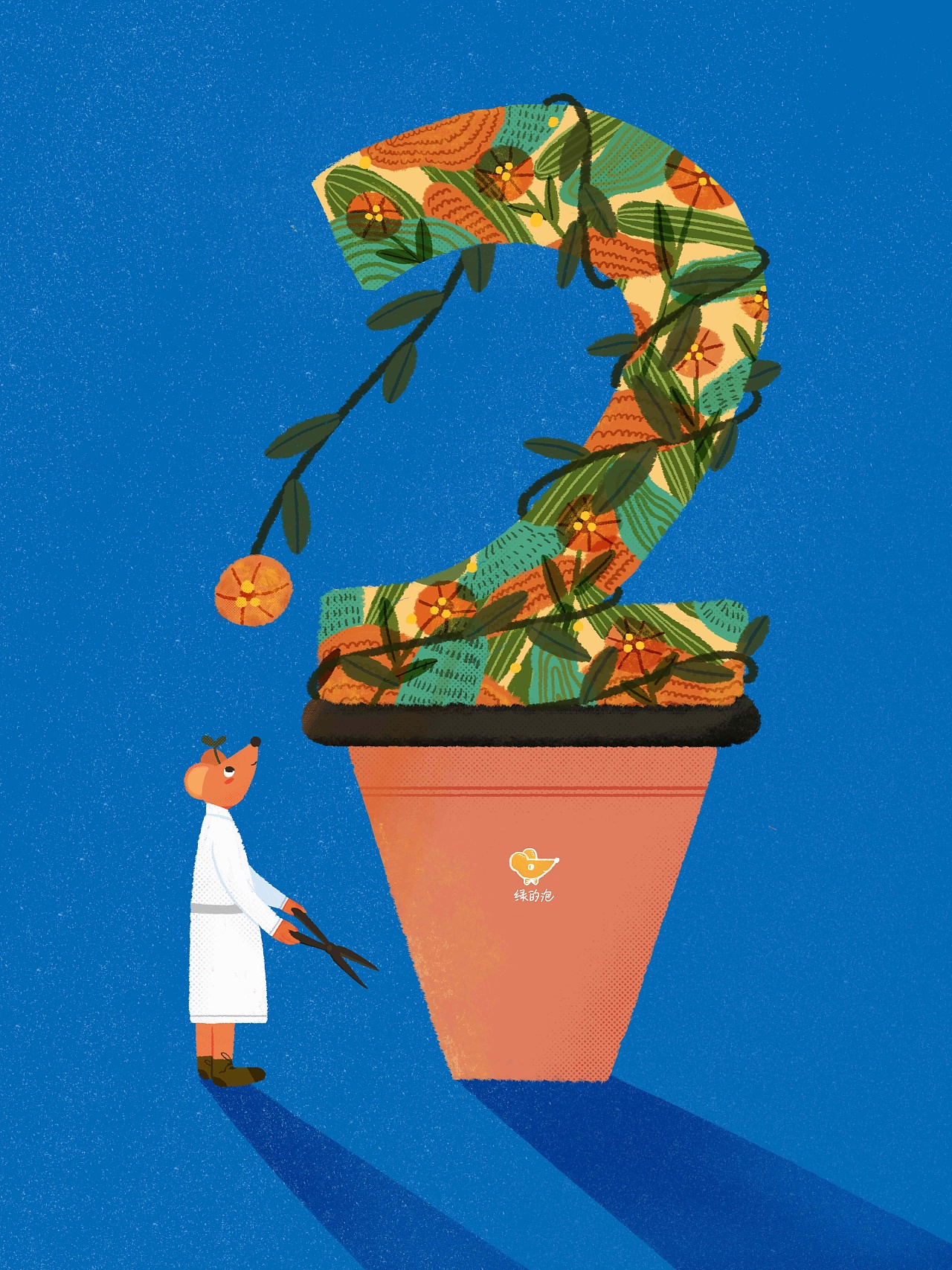 新年的花（圖ZMTkxMzk3MzE2） - 商業(yè)插畫 - 站酷設(shè)計師紅心牛油果原創(chuàng)素材 - 站酷ZCOOL