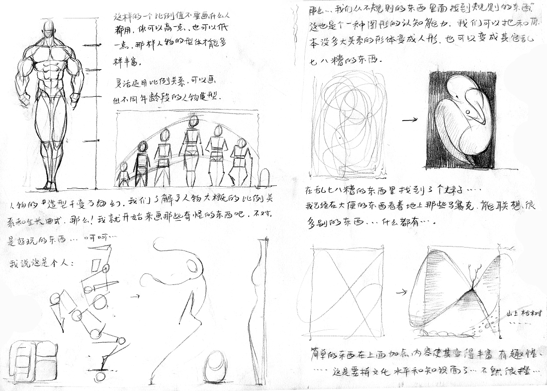 春哥前段时间一些课稿（图ZMjQyNDIyNTI=） - 创作习作 - 站酷设计师画画的春哥原创素材 - 站酷ZCOOL