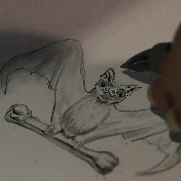 偶屿原创蝙蝠主题银饰——淡淡的诙谐是笑对人生的一方良药,祝您与愿同福