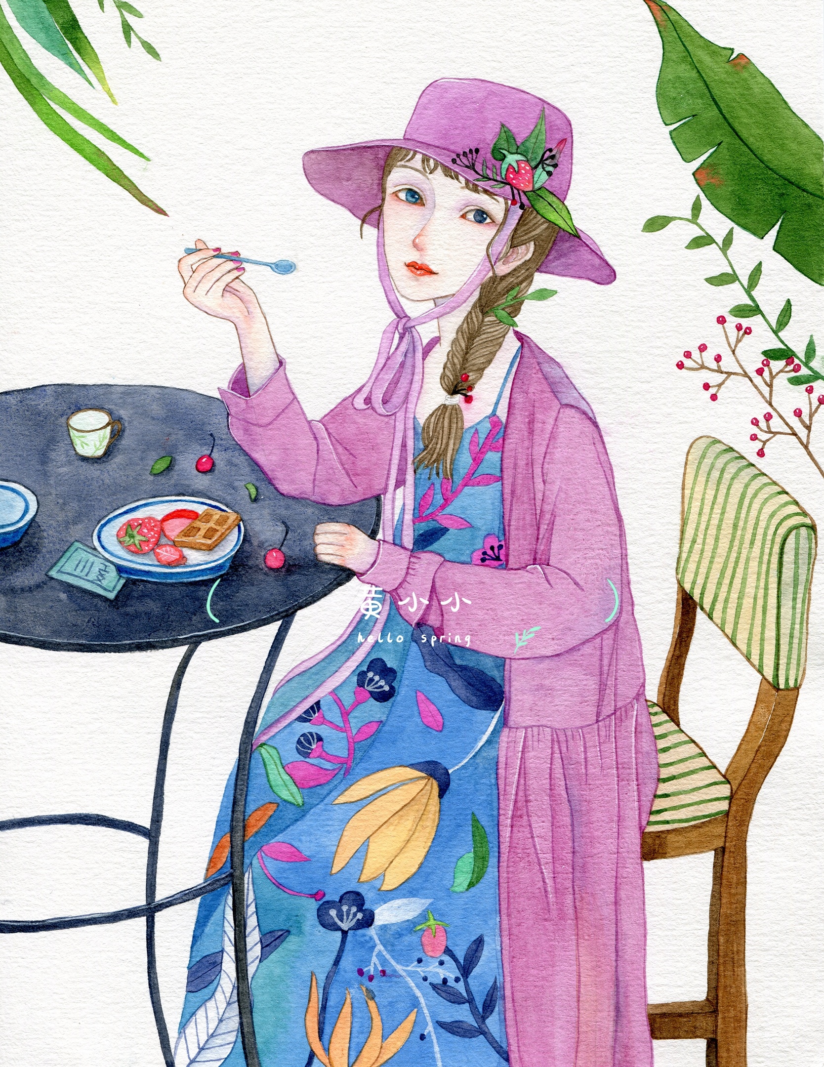 暖暖的插画一组