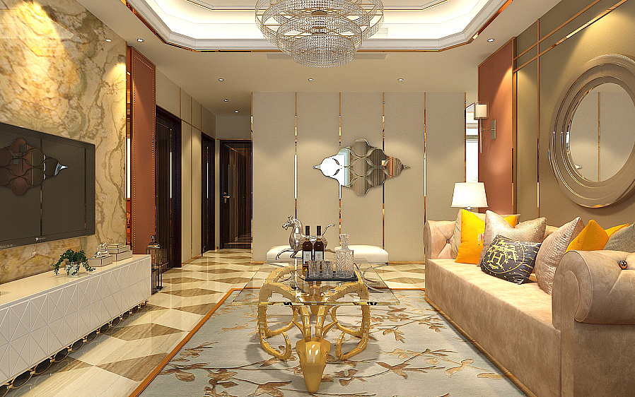 【星河盛世180平米三居室后奢风格】——石家庄乐豪斯装饰小鑫