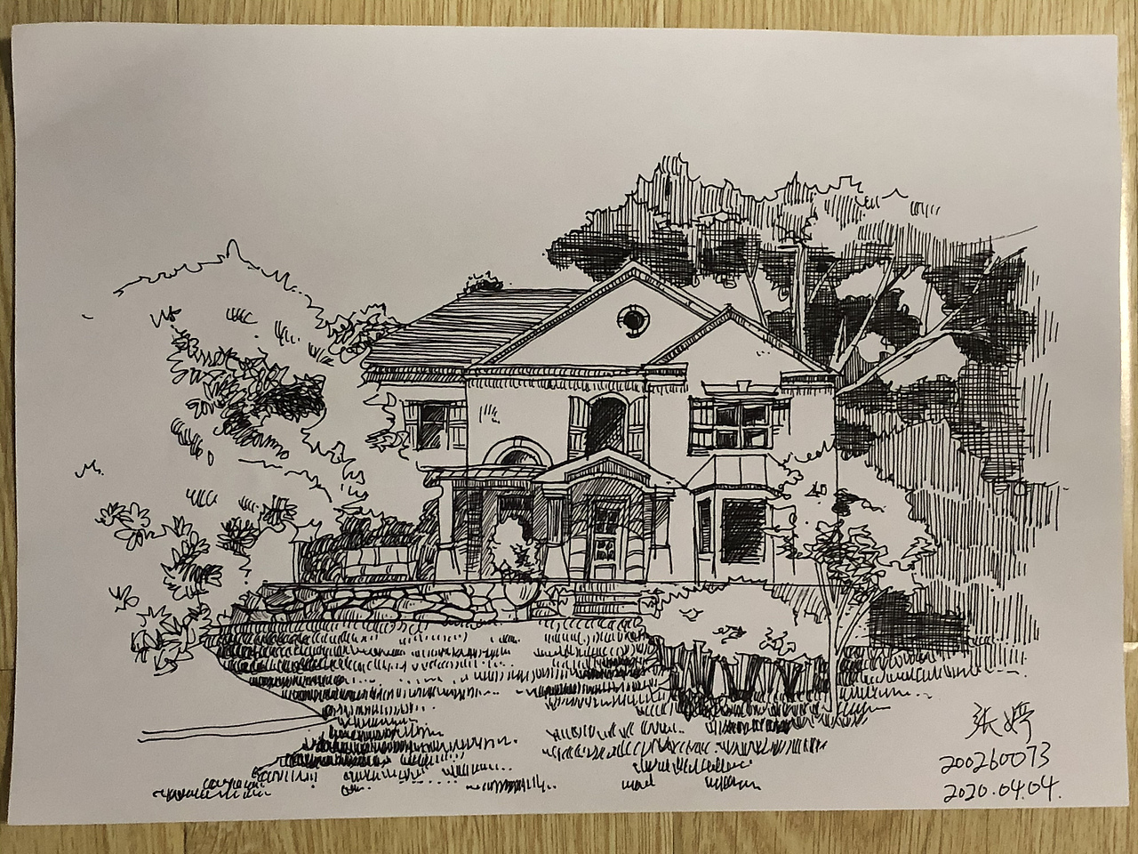 关于画画2020年部分建筑速写