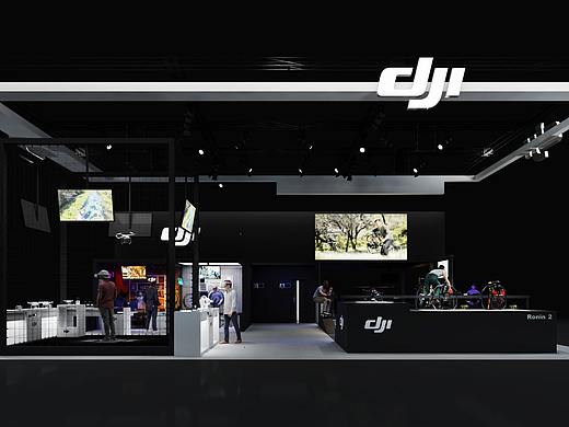 DJI-NAB专业展-简洁黑白灰展台
