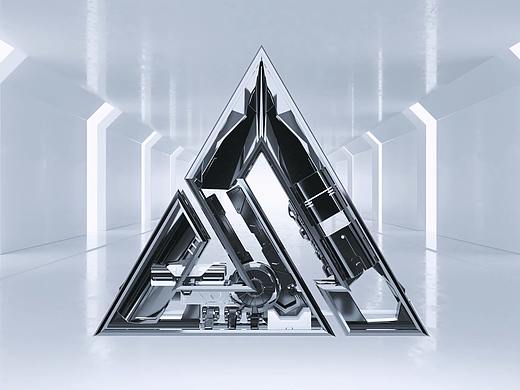 Space Plus Logo机械动画