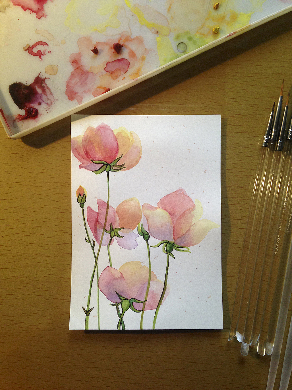 手绘明信片-2014