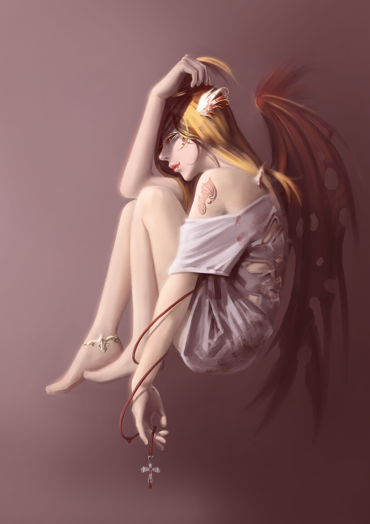 堕天使（图ZNDE1NjMwMTI=） - 创作习作 - 站酷设计师石头寂原创素材 - 站酷ZCOOL