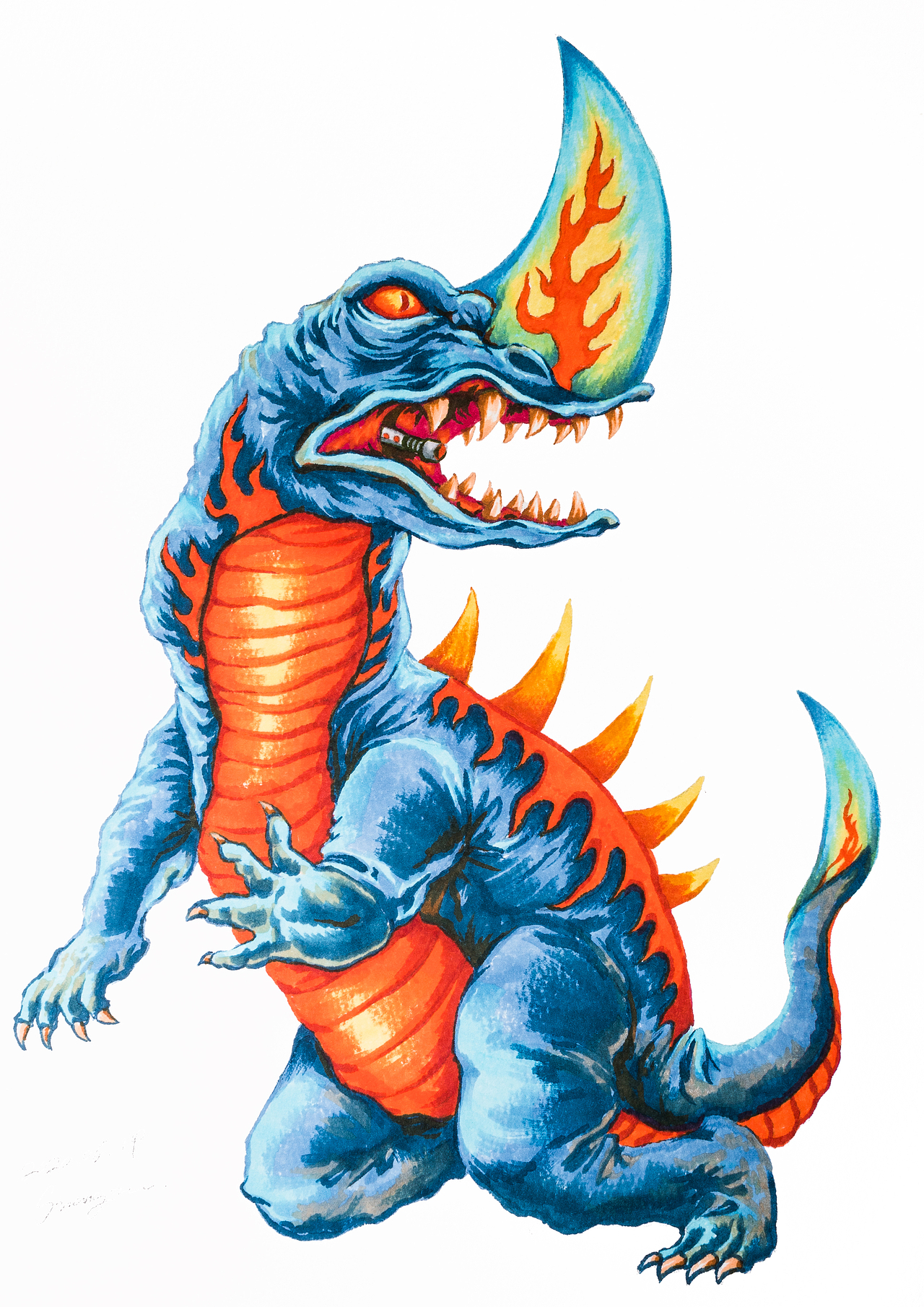 怪兽侵略计划昭和画报风格怪兽