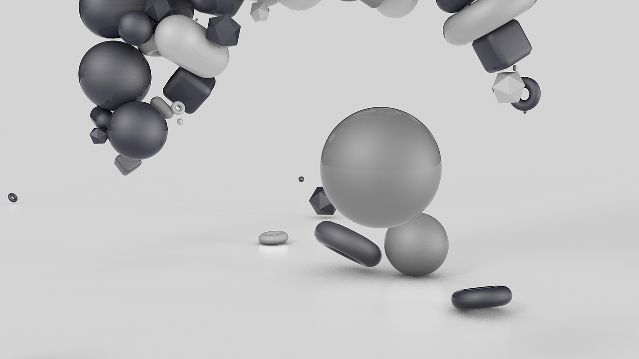 C4D-几何集群效果