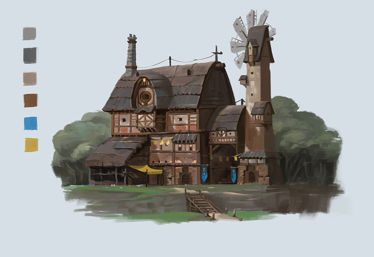 建筑|插画|游戏原画|zhangyups3 - 原创作品 - 站酷 (zcool)