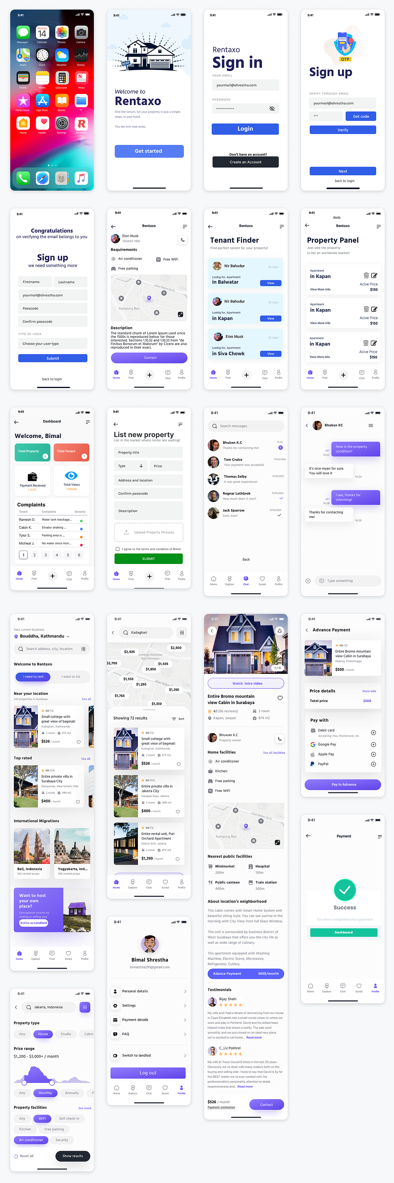 Rentaxo 租房app（图ZMjk0MDgyNzU2） - APP界面 - 站酷设计师对啊设计君原创素材 - 站酷ZCOOL