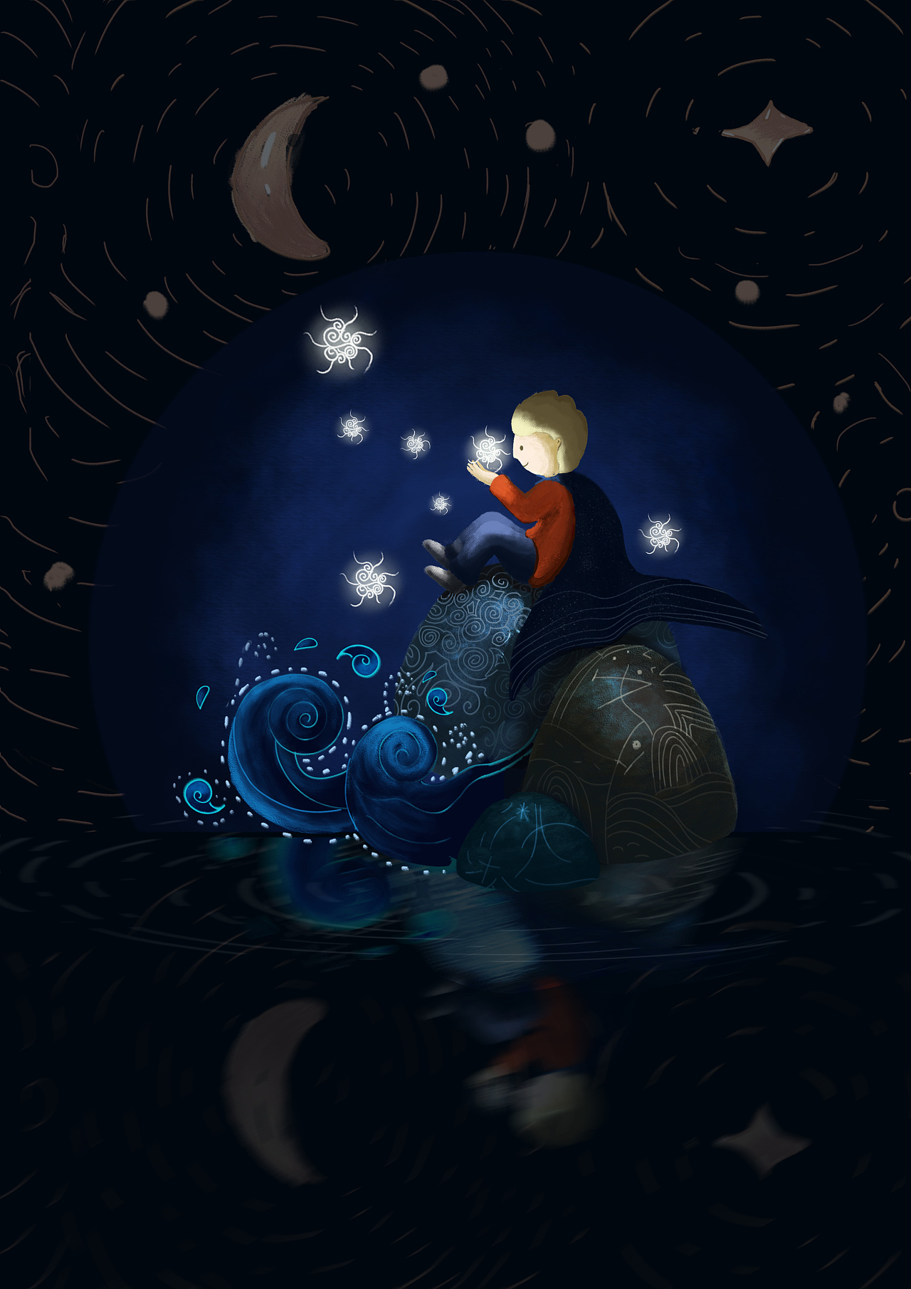繁星的孩子|插画|创作习作|鸣潮 - 原创作品 - 站酷 (zcool)