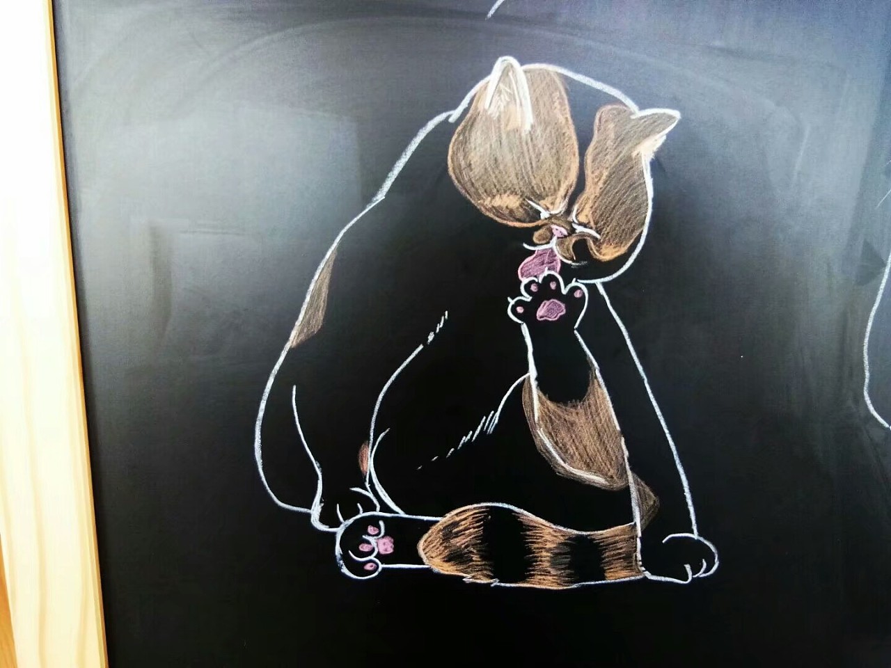 我的猫黑板绘