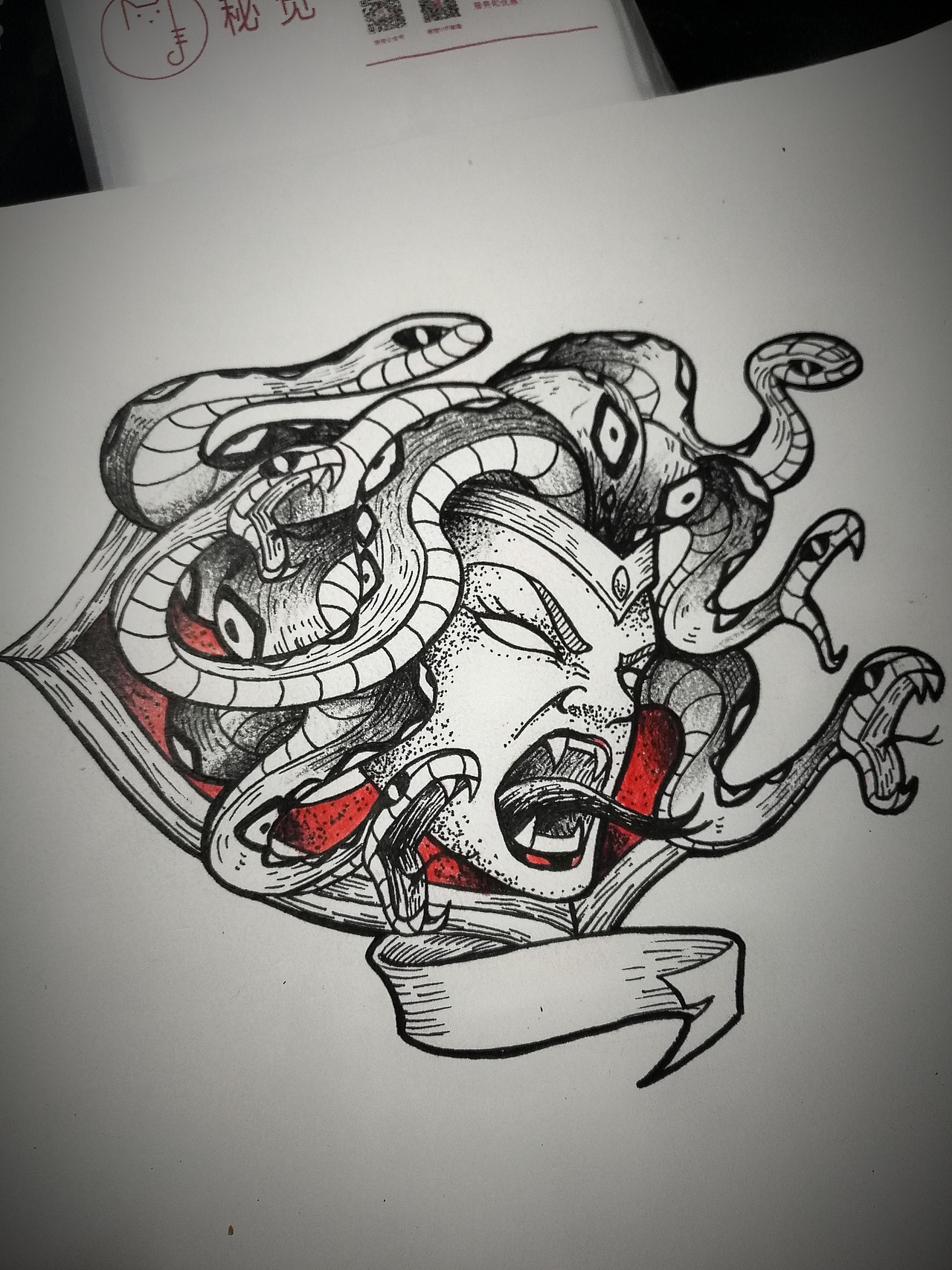 近来画的纹身手稿