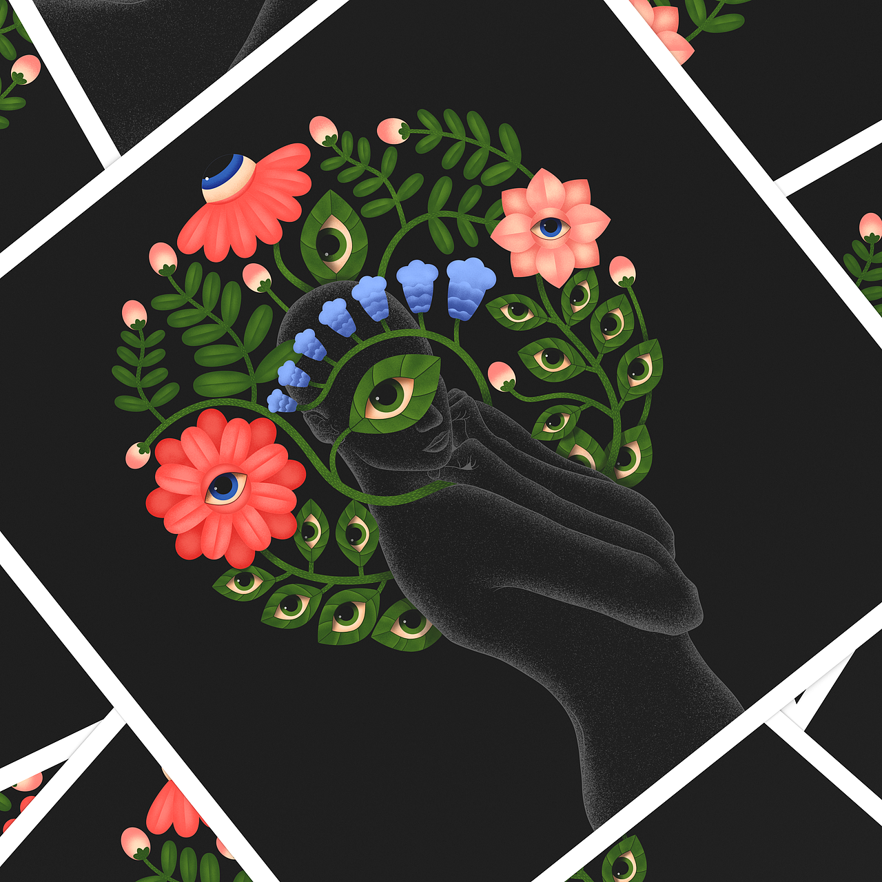 【I See You】 插画（图ZMjQxMDYwNDY4） - 商业插画 - 站酷设计师YJ何兰豆原创素材 - 站酷ZCOOL