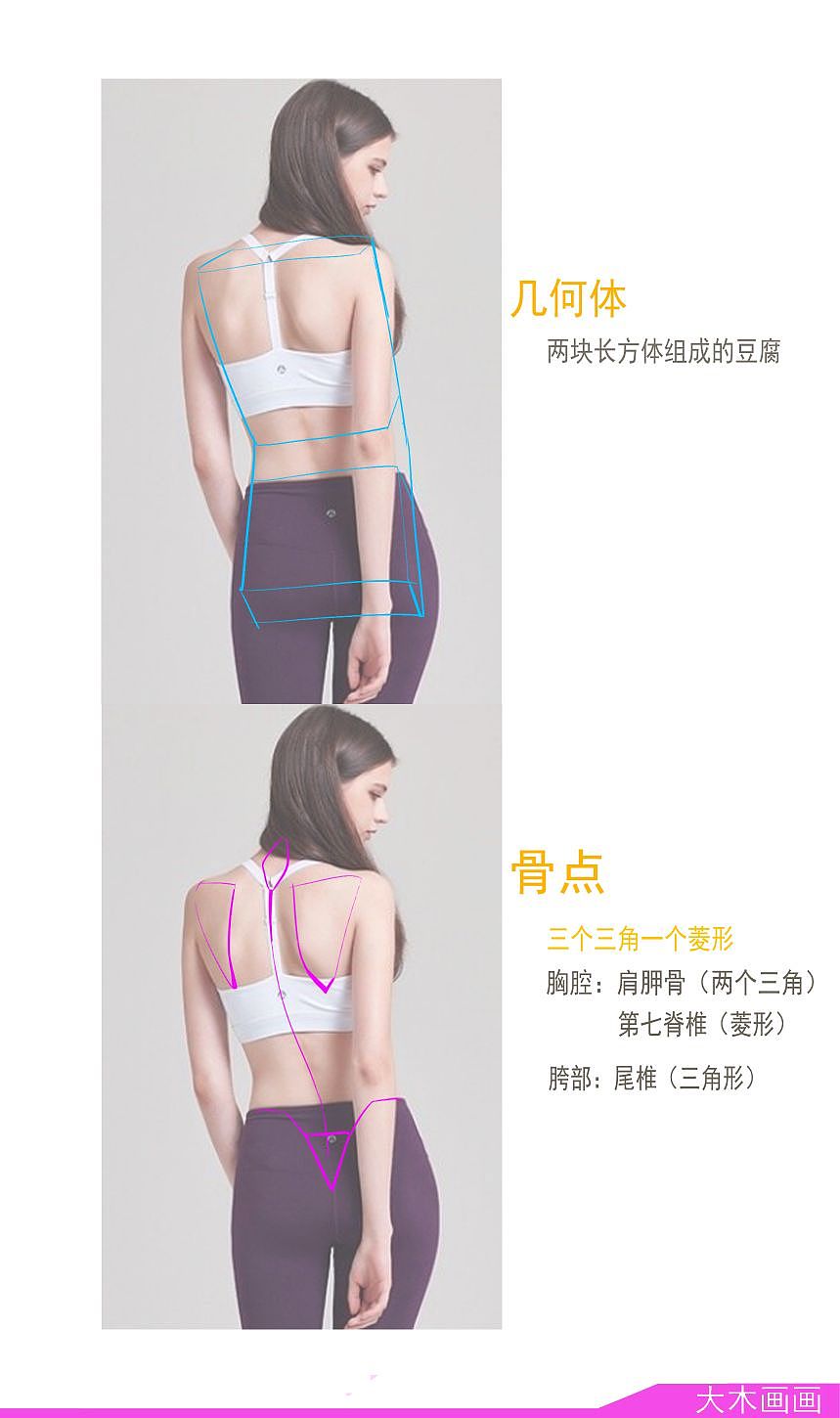 如何画好女性背部肌肉？（图ZMzIwNjM3MTg4） - 创作习作 - 站酷设计师大木画画原创素材 - 站酷ZCOOL