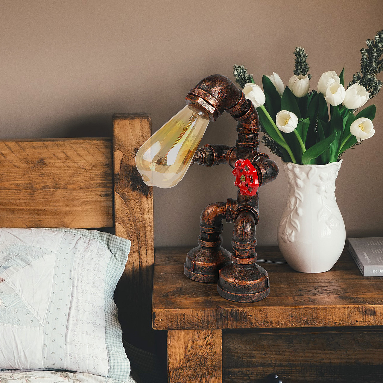 复古床头台灯(两款)—亚马逊主图摄影+设计