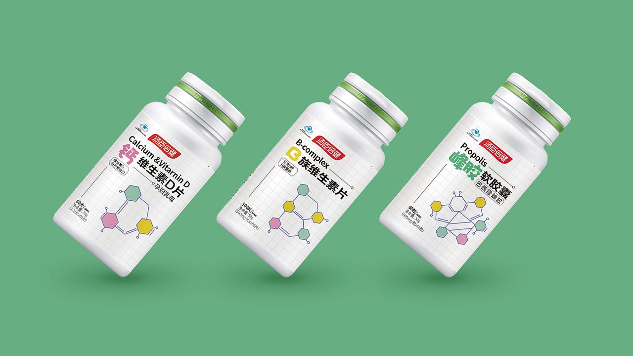 汤臣倍健b族维生素片-微量元素连一连