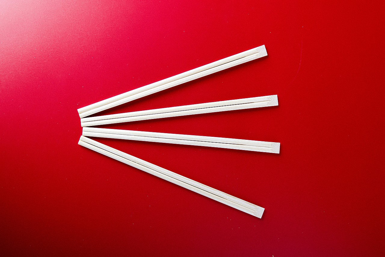 一次性碳化筷子产品拍摄