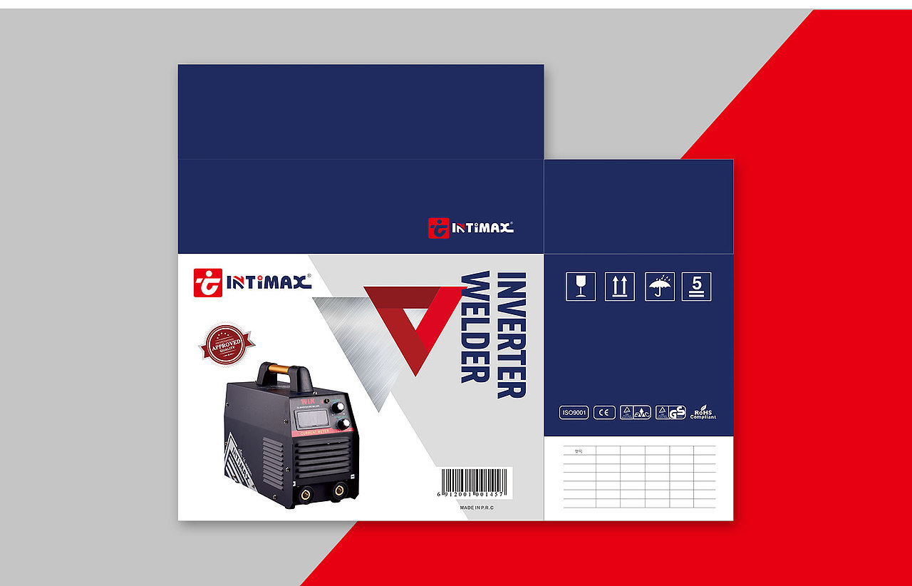 电焊机LOGO优化、折页、纸箱 | INTIMAX | 雅格设计(图ZMjIzODY5MjQw) - 品牌 - 站酷设计师雅格品牌设计原创素材 - 站酷ZCOOL