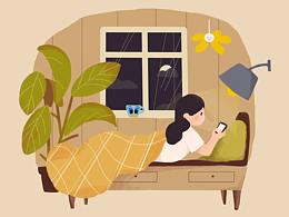 100天插画练习之临摹第一天