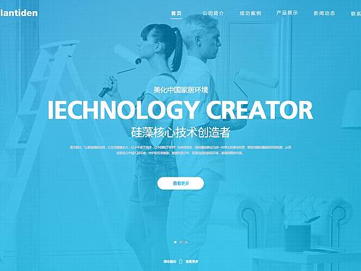 蓝天豚专题网页设计