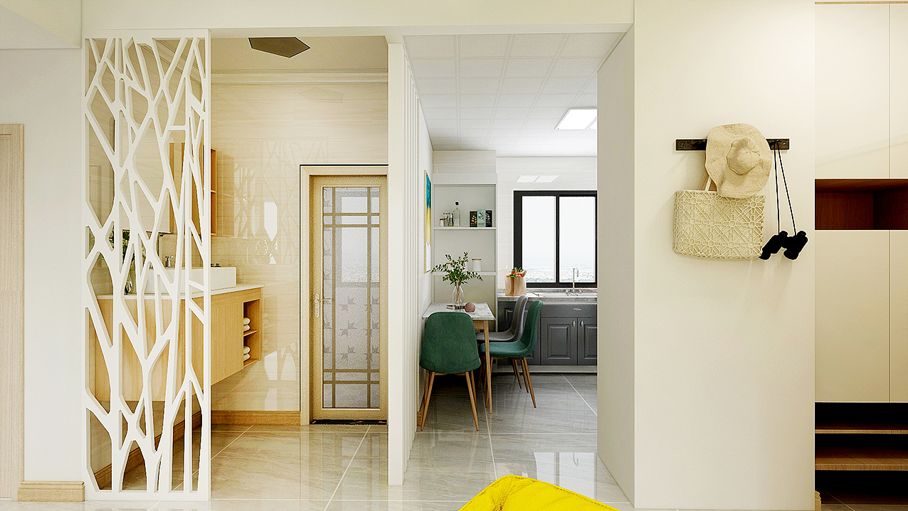 室内效果设计-J&M 小户型/休闲现代