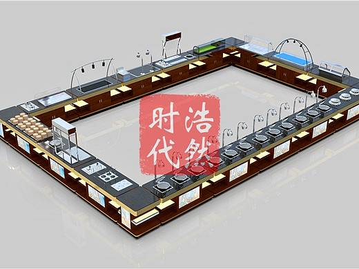 自助餐台图片