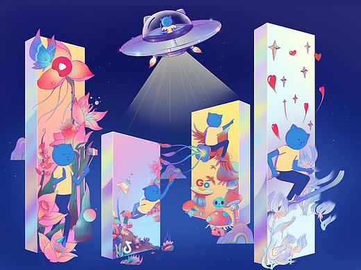 一只貓的旅行（個(gè)人主頁(yè)-ZNDc2NTIyMzI=） - 海報(bào) - 站酷設(shè)計(jì)師呼哈呼哈呼呼哈原創(chuàng)素材 - 站酷ZCOOL