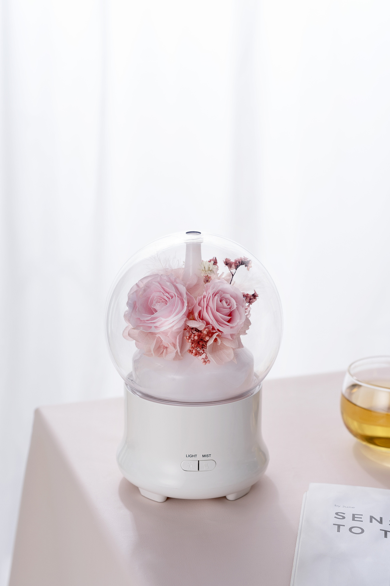 永生花加湿器｜浪漫粉（图ZMjg3MTMwOTY0） - 产品摄影 - 站酷设计师你袜子姐原创素材 - 站酷ZCOOL