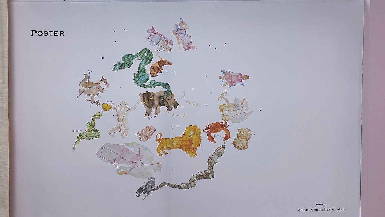 Spring Constellation Map（图ZMjU0Mzk1MDQw） - 创作习作 - 站酷设计师ruib_eika原创素材 - 站酷ZCOOL