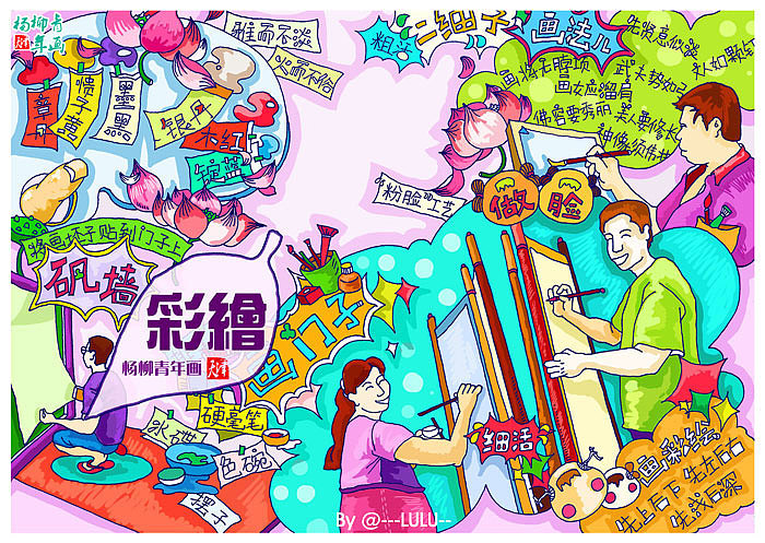《手述年画•潮印象》—天津杨柳青年画系列10P（图ZMTI1ODEwMTY=） - 商业插画 - 站酷设计师LULULUhe原创素材 - 站酷ZCOOL