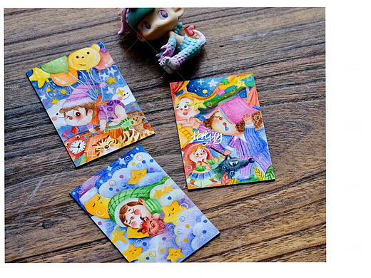 手绘水彩系列|梦游