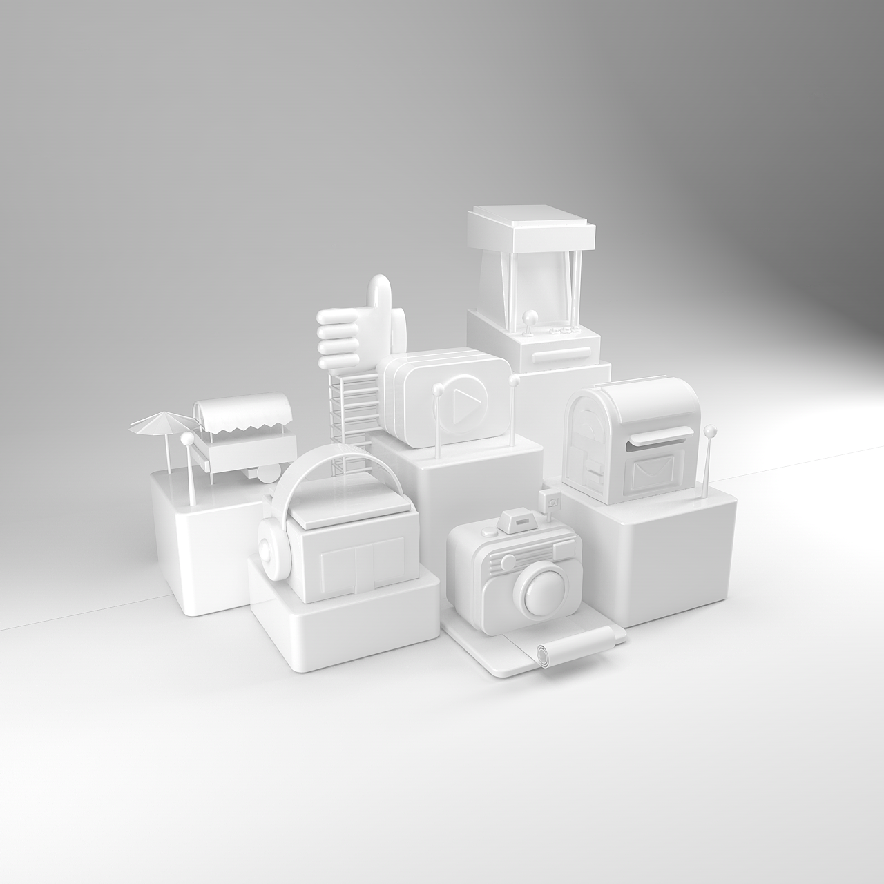 C4D练习3月4月汇总（图ZMjA1Mjg0NzY0） - 其他三维 - 站酷设计师小叶纸的子原创素材 - 站酷ZCOOL