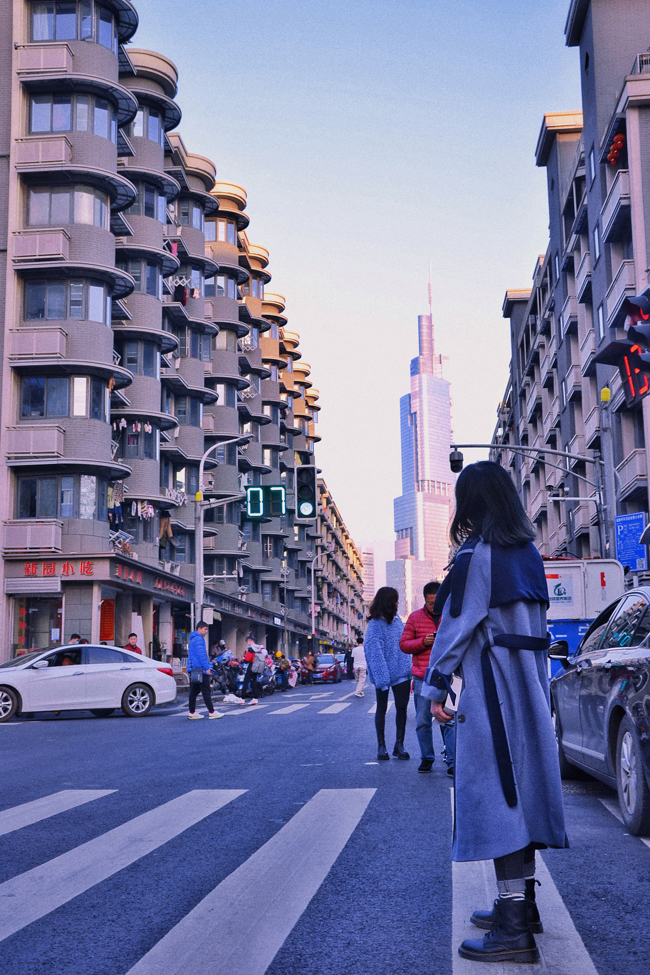 从西桥望向紫峰大厦