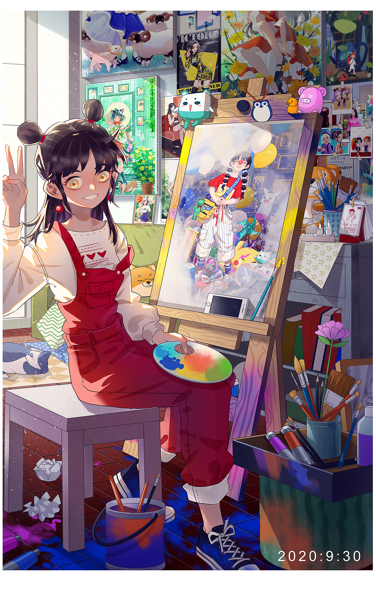 小女孩的《画》（图ZMjI2NzU2NDQw） - 创作习作 - 站酷设计师墨一一mo11原创素材 - 站酷ZCOOL