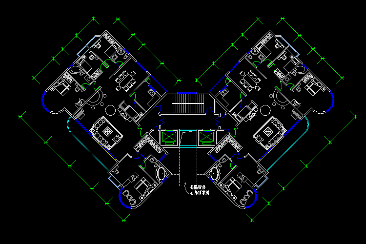 1000套弧形住宅cad图纸设计施工图
